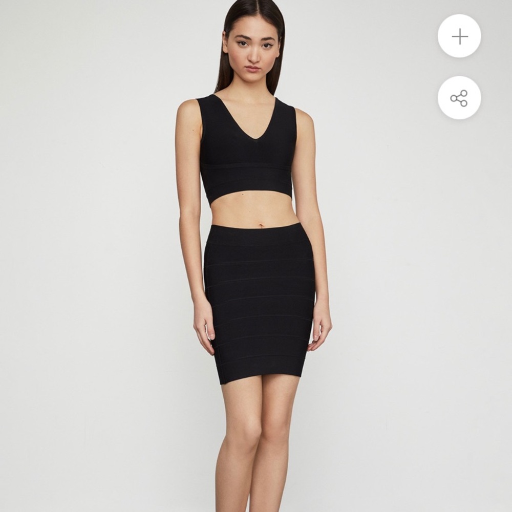 BCBG Maxazria black pencil skirt xxs
